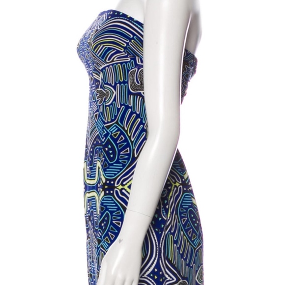 🚫SOLD🚫 Mara Hoffman Strapless Abstract Print Dress NWOT - Picture 3 of 6